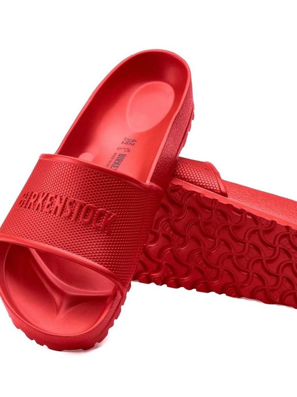 Birkenstock Barbados Slides Red Size 46